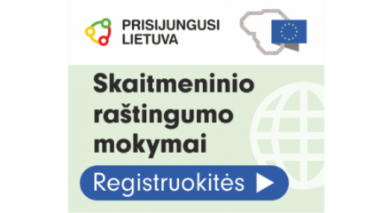 Jau 1 000 gyventojų dalyvavo nemokamuose skaitmeninio raštingumo mokymuose visoje Lietuvoje