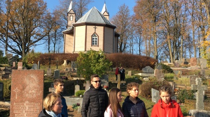 Moksleivių pažintis su J. Tumu-Vaižgantu tęsiasi