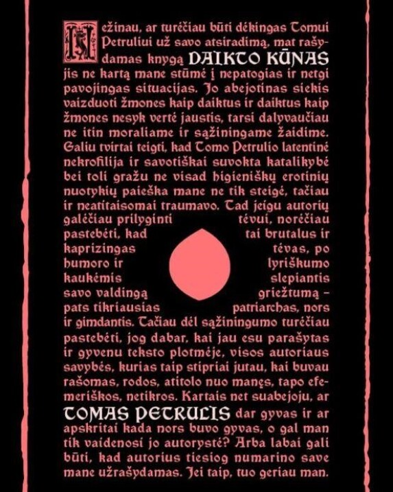 Daikto kūnas: poetinė proza