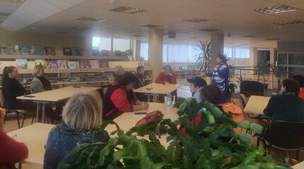 Dailės terapija Rūdiškių bibliotekoje