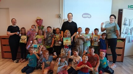 Kaip keliaujanti bibliotekėlė svečiavosi pas vaikus
